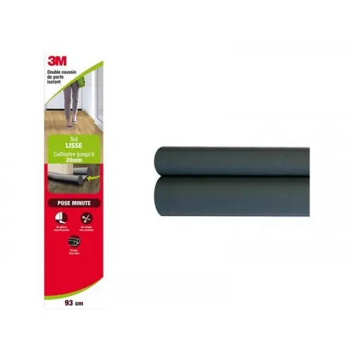 Expédition Rapide Bas de porte à glisser textile (bourrelet) Tranqu‘illico, L.93 cm noir – 3M