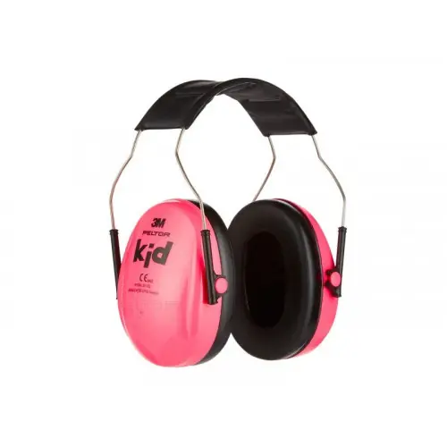 Casque antibruit snr 27 db 3M Peltor pour enfant, rose, 87-98db – 3M Usine Directe