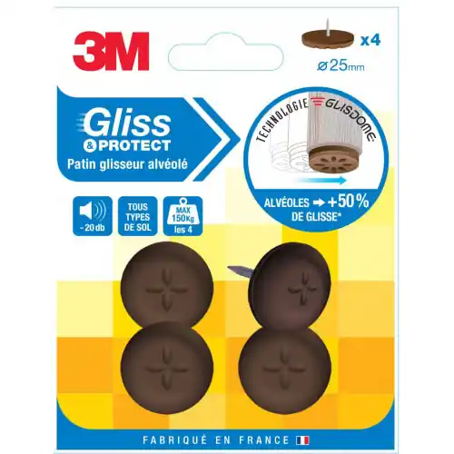 Achetez Aujourd&rsquo;hui Lot de 4 patins en plastique 3M – 3M