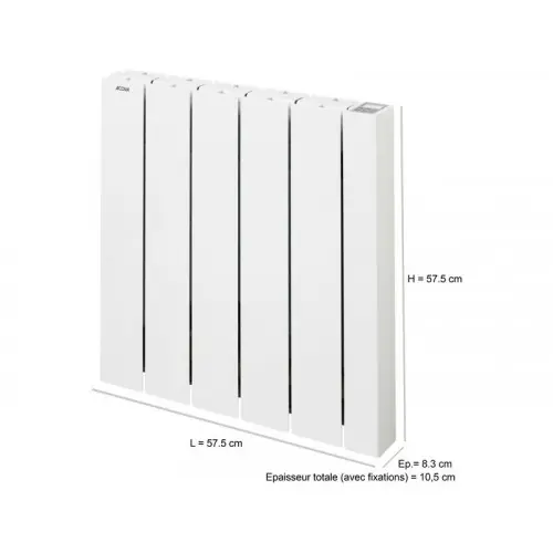 Marque Radiateur électrique connecté à inertie fluide 1000 W Alcantara – ACOVA