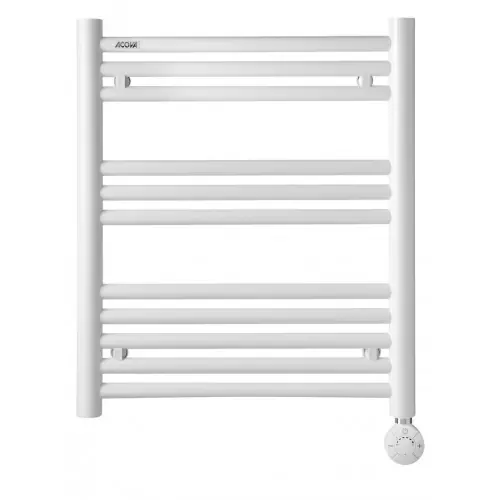 Usine Directe Sèche-serviettes électrique – Angora XS Timer blanc – 250 W – 64,6 x 51 cm – Inertie fluide – ACOVA