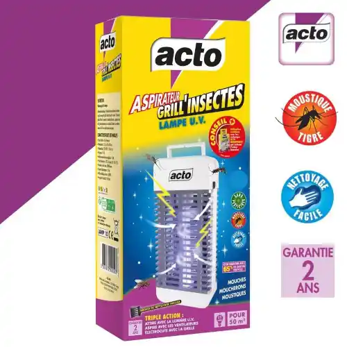 Grill‘insectes aspirateur lampe uv – ACTO Prix Réduit