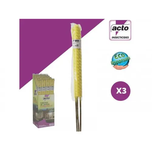 Expédié Aujourd&rsquo;hui Lot De 3 Torches citronelle, ACTO – ACTO