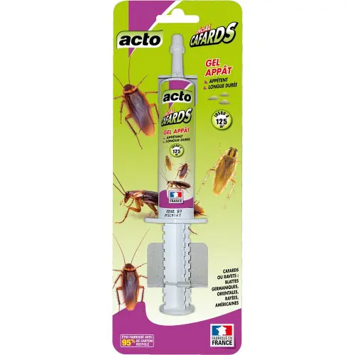 Seringue gel appât cafard, agit en 24 h par ingestion, traite 150 m² – ACTO Dernier Modèle