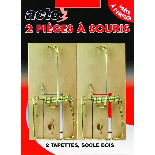 Certifié Tapettes a souris acto sous blister x2 – ACTO
