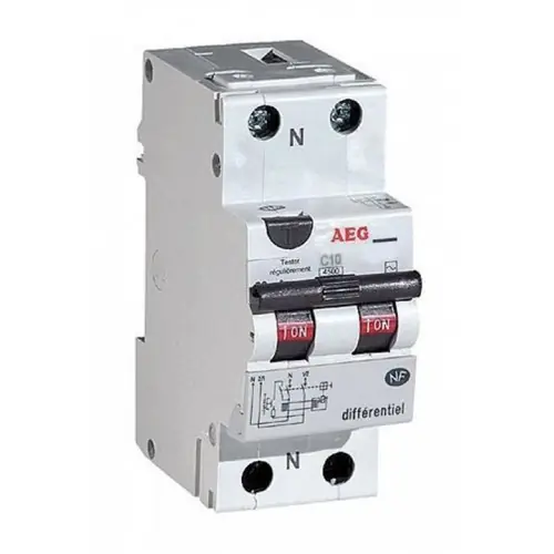 Disjoncteur différentiel phase + neutre 20A-30mA – AEG Acheter Direct