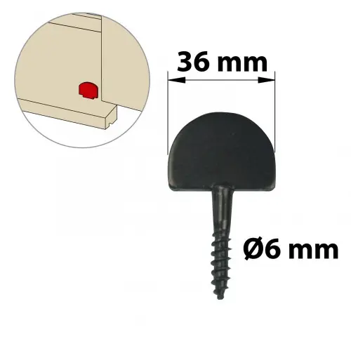 Achetez Aujourd&rsquo;hui Butée de fermeture acier prépeint, H.60 x L.36 x P.4 mm – AFBAT
