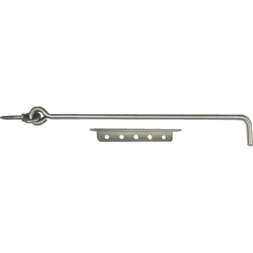 Livraison Express Crochet Crémaillère Inox Brossé, H.25 X L.300 X P.20 Mm - AFBAT