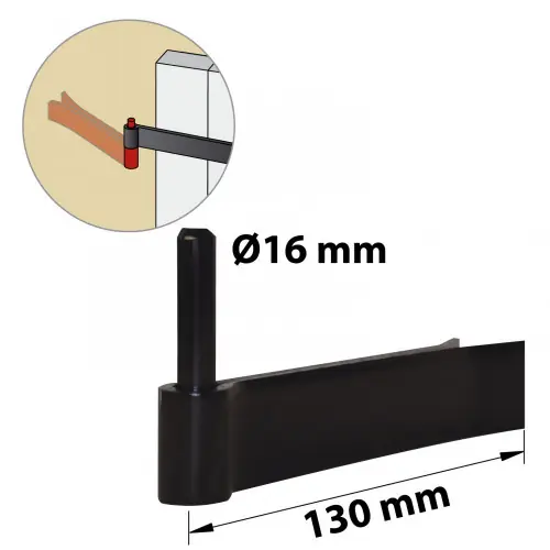 Promotion Saisonnière Gond acier prépeint, H.85x Diam.16 mm - AFBAT