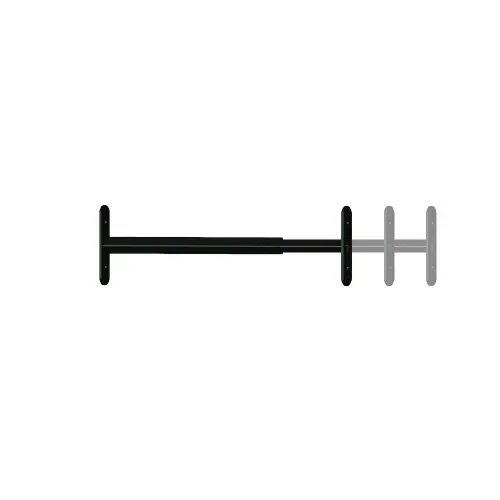 Grille défense télescopique 1 barreau 48 a 90 cm noir - AFBAT Meilleur Choix