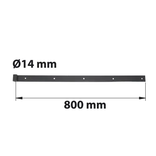 Penture à bout carré D14 35X4 L.800mm acier noir pré-peint – AFBAT Satisfait Ou Remboursé
