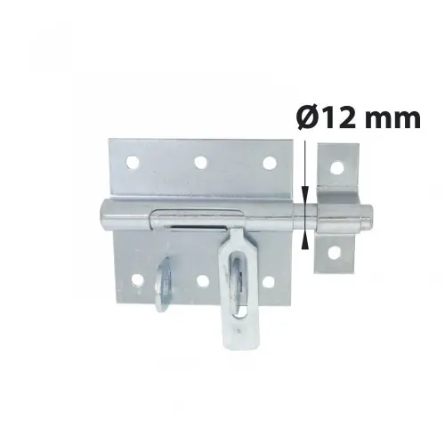 Offre Du Jour Verrou à levier verrou de box porte cadenas + gâche AFBAT, acier zingué gris - AFBAT