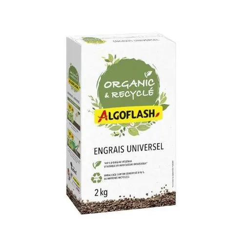 Engrais universel organic + recyclé, ALGOFLASH, 2 kg – Algoflash Offre Du Jour
