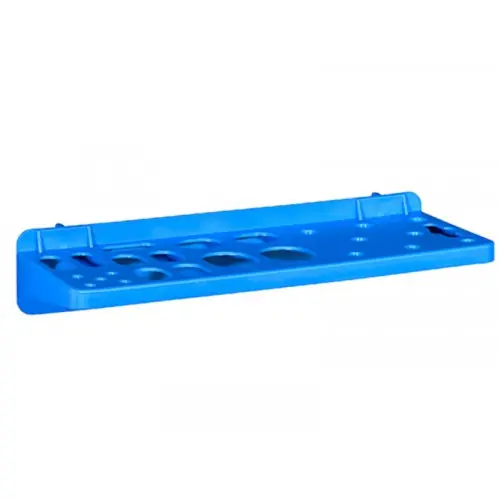 Petit Prix Porte 24 outils pour panneau mural jaune, l.23 x H.4.6 x P.9.5 cm – ALLIT