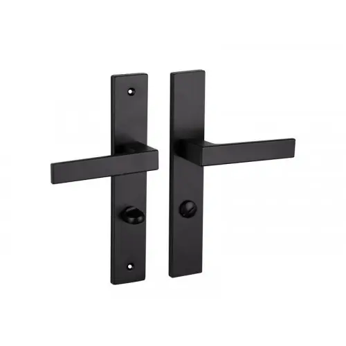 Authentique 2 poignees de porte Nathan condamnation ALPERTEC, acier entraxe 195 mm – ALPERTEC