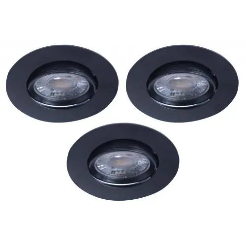 Prix Promo Lot de 3 spots encastrés Iris led orientables, CCT, dimmable, 550 lumens rond no – ARIC