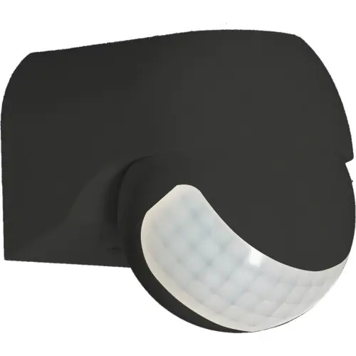 Soldes Détecteur IR Saillie PRÉSENCE & CRÉPUSCULAIRE Noir - 400Wmax - Arlux Lighting