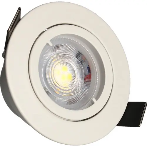 KIT 3 spots blancs encastrables JADE Orient. MODULE TRIAC 5W, 2700K, 400lm, Ø83 - Arlux Lighting Réduction