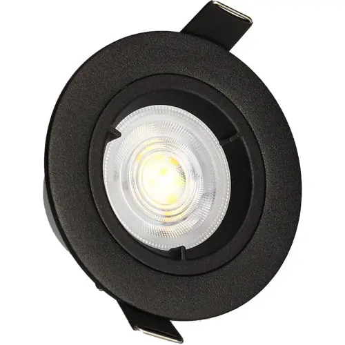 Vente Flash KIT 3 spots noirs encastrables JADE Fixe MODULE 5W, 2-CCT, 400lm, Ø85 – Arlux Lighting