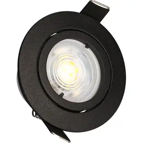 Promotion KIT 3 spots noirs encastrables JADE Orient. MODULE 5W, 2-CCT, 400lm, Ø83 - Arlux Lighting