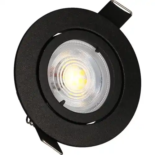 Solde KIT 3 spots noirs encastrables JADE Orient. MODULE TRIAC 5W, 4000K, 400lm, Ø83 – Arlux Lighting