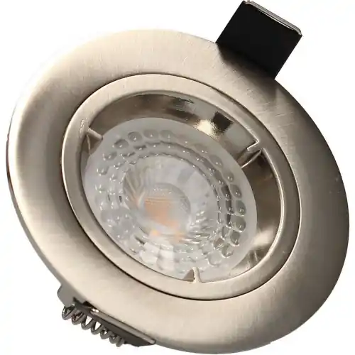 Lot 3 Spots acier encastrables Fixes SAPHYR GU10 5W 380lm Blanc Neutre – Arlux Lighting Solde