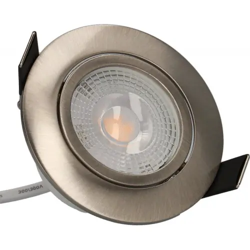Usine Directe Lot 3 Spots acier encastrables Orientables RUBY Module 5W 400lm Blanc Chaud - Arlux Lighting