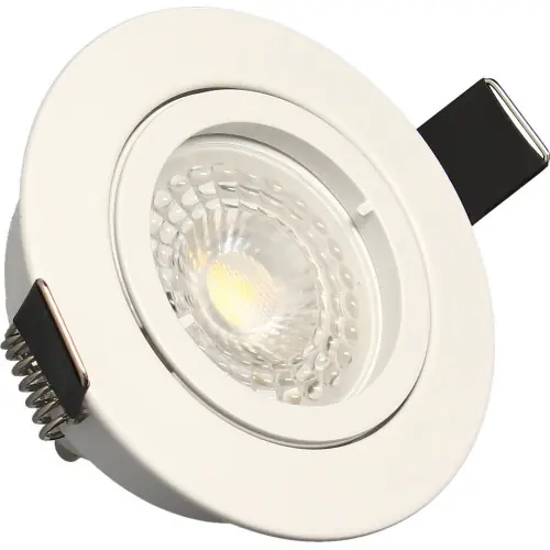 Nouveauté Lot 3 Spots blanc encastrables Orientables SAPHYR GU10 5W 380lm Blanc Neutre – Arlux Lighting