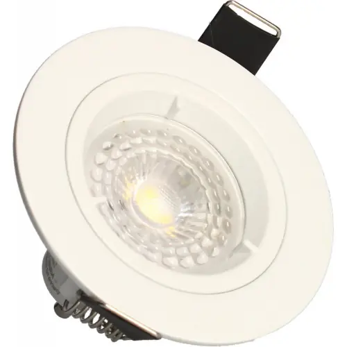 Retour Gratuit Lot 5 Spots encastrables blanc SAPHYR GU10 5W 380lm Blanc Chaud - Arlux Lighting