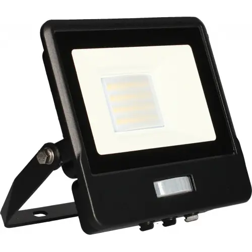 Projecteur mural ALTO - 20W, 4000K, 1620lm, Noir - Détecteur IR - Arlux Lighting Promotion