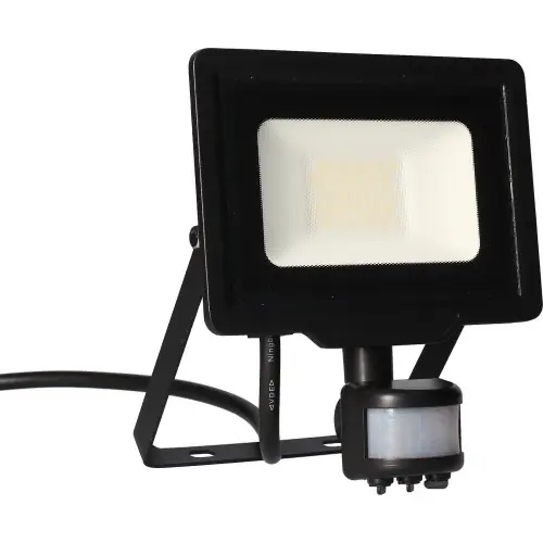 Projecteur Mural KREON 20W 1700lm - Detecteur de Mouvement - Noir - Arlux Lighting Prix Cassé