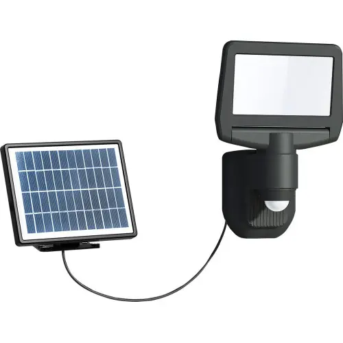 Nouvelle Collection Projecteur Solaire FLOOD 15W 1000lm – Noir – Detecteur de Mouvement – Arlux Lighting