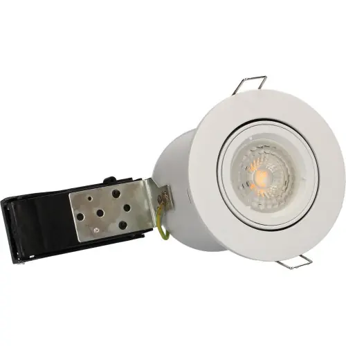 Promotion Spot Encastre blanc Orientable BIRDY, BBC, GU10, 5W, 3000K, 380lm – Arlux Lighting