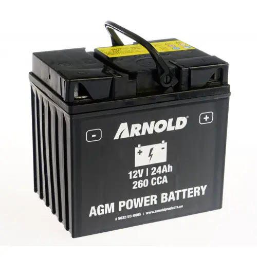 Meilleur Prix Batterie AZ105/AGM 12-24 pour tracteur tondeuse, + terminal droite - Arnold