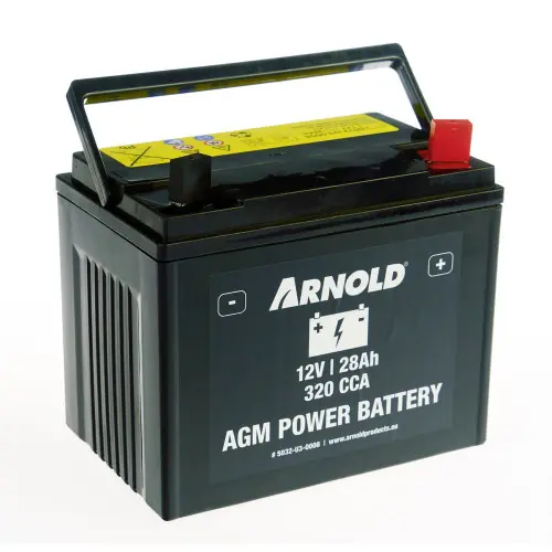 Retour Gratuit Batterie AZ108/AGM U1R-320 SLA pour tracteur tondeuse, + terminal droite - Arnold