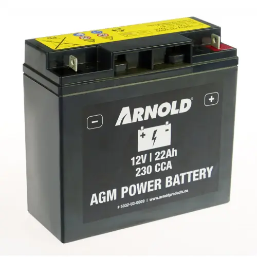 Batterie AZ109/AGM SLA/VRLA 12-22A pour tracteur tondeuse, + terminal droite - Arnold Affaire À Saisir