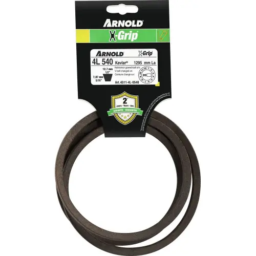 Certifié Courroie trapézoïdale X-Grip V de type 4L540 - Arnold