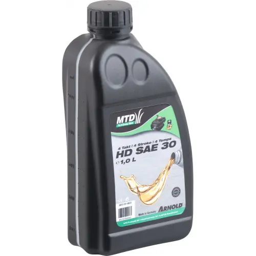 Top Vente Huile moteur monograde SAE 30 HD pour les moteurs 4 temps des petites machines – 1 l – Arnold