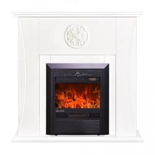 Cheminée électrique – Benedict & Cristina – 2000 W – Flamme LED – Blanc – ArtFlame Petit Prix