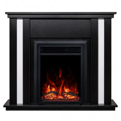 Remise Cheminée électrique - Gustavo & Cris - 1500 W - Multicolore - Noir - ArtFlame