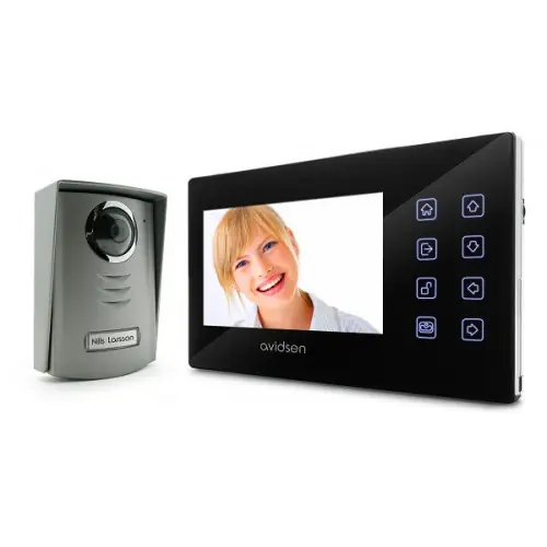 Interphone vidéo ultraplat (écran 7‘‘ - 2 fils) - Avidsen Vente Flash