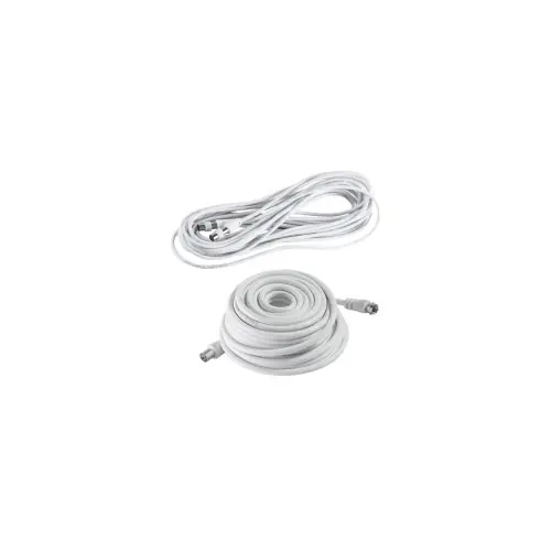 Câbles coaxiaux tv / sat / tnt Câble TV 5m Fiches coaxiales 9,52 mm mâle et femelle + 1 adaptateur mâle/femelle – AXIAN Dernière Chance