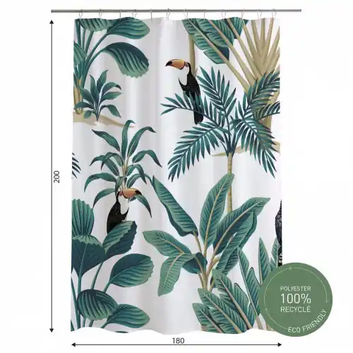 Nouvel Arrivage Rideau de douche 180 x 200 cm Hinatea – AZAO