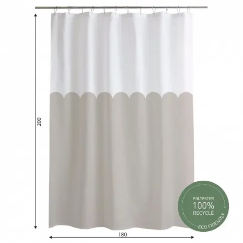 Rideau de douche 180 x 200 cm Soan – AZAO Nouveauté