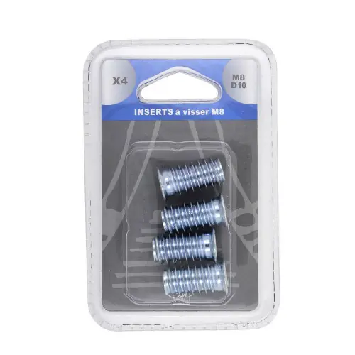 Lot de 4 inserts pour pied BAR PLUS, M8 x 24 mm - BAR PLUS Offre Exclusive