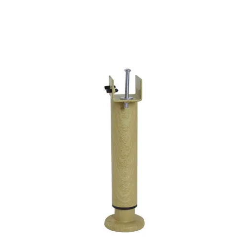 Pied de lit réglable rond BAR PLUS acier finition bois Ht. max 30 x Diam. 5.8 cm - BAR PLUS Achat Immédiat