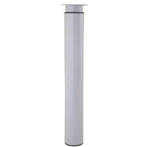 Haute Qualité Pied table h705/1300xd102mm acier blanc – BAR PLUS