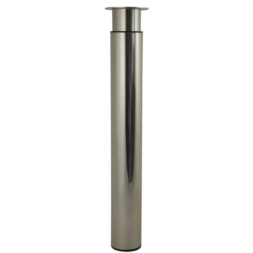 Paiement Sécurisé Pied table h705/1300xd102mm acier brosse – BAR PLUS