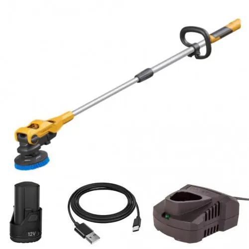 Brosse motorisée télescopique sans fil - Twin Brush Fixxpack - vendue sans batterie ni chargeur - Batavia Prix Choc