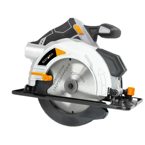 Authentique Scie circulaire sans fil 18V 165 mm - Maxxpack - coupe biaise 50° - profondeur 55 mm - Batavia